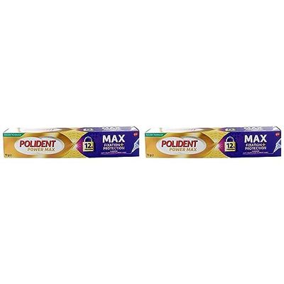 Polident Crème Fixatrice Maximum Contrôle, Pour Prothèses Dentaires Partielles ou Complètes, Embout Précision, Gel crème fixative, 70g (Lot de 2)