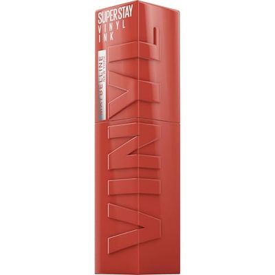 Maybelline New York Superstay Vinyl Ink, Pintalabios Efecto Vinilo, Vinilo Fijo, Larga Duración, Tono 125 Keen