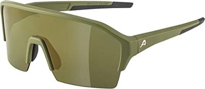 ALPINA Unisex - Adulti, RAM HR Q-LITE occhiali sportivi, olive matt/gold, One Size