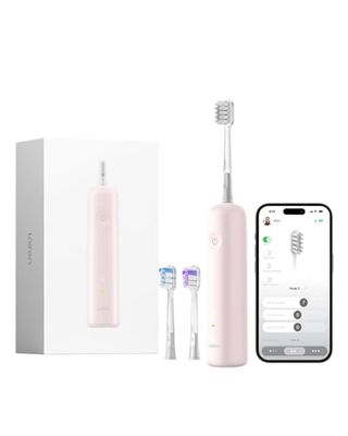 Laifen Wave Spazzolino elettrico, spazzolino elettrico sonico oscillante con 3 testine, spazzolino da viaggio magnetico ricaricabile impermeabile IPX7 (ABS Rosa)