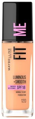 Maybelline New York Fit Me Fondotinta Liquido, 120 Classic Ivory