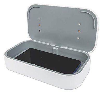 Manhattan 425384 Boîte de désinfection UV pour téléphone Blanc