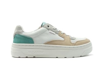 Palladium Pallasfalt Lo, damsneakers, Star Wht varm sand, 41 EU