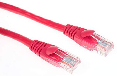 RS PRO Ethernetkabel Cat.5e, 10m, rode patchkabel, A RJ45 U/UTP stekker, B RJ45, PVC