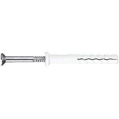INDEX 184 LSTCCC06070 INDEX LSTCCC06070-Bolsa Autoservicio clavable de poliamida 6.6, premontado tornillo rosca-arpón, Taco con cabeza cilíndrica (6 x 70 Ø6, 6 uds.)