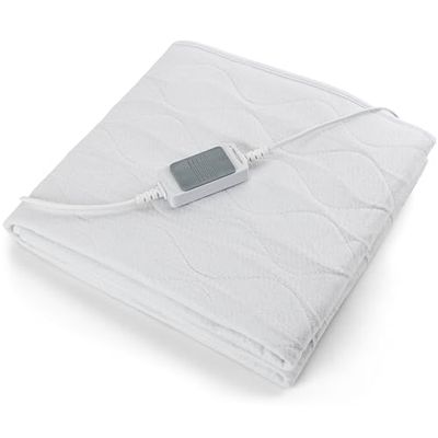 ProfiCare PC-WUB 3060 verwarmde deken voor langdurige, gelijkmatige warmte en bevestigingsstrips zorgen voor antislip, duurzame toepassing, veiligheidsuitschakeling Wit