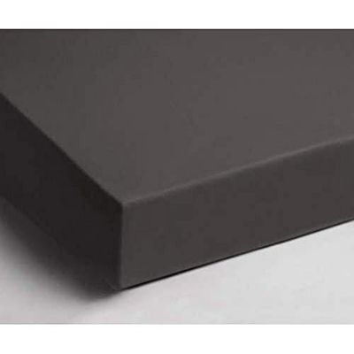 Papillon Fitted Sheet Interlock Jersey Anthracite, Cotton, Charcoal, 140 x 200 cm