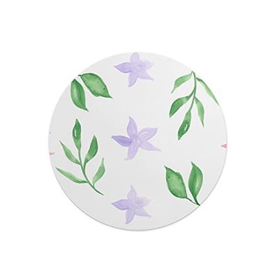 Questo Casa, Round Digital Printed Mouse Pad, Non-Slip Base, for Office and Home, Diameter:22cm