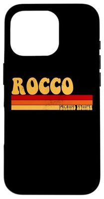 ROCCO Name Personalized Idea Men Retro Vintage ROCCO Case for iPhone 16 Pro