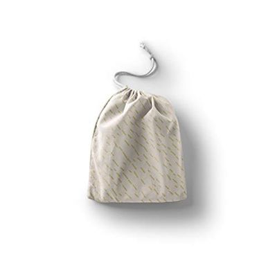Bonamaison Imprimé Sacs de Coton avec Cordon, Sac D'Épicerie, Sac À Provisions, Réutilisables, Écologique, Pliable, Taille: 12x15 Cm