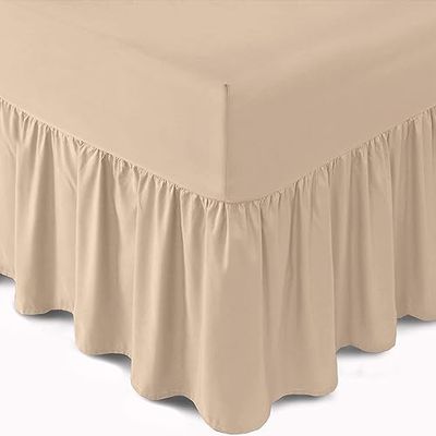 Gaveno Cavalia Percale Valance-lakan Kung 35.5 x 7.5 x 6 cm Naturligt