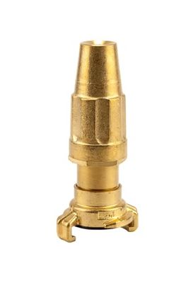Jeringa de acoplamiento rápido de latón GARDENA para mangueras de 25 mm (1 "): conexión de acoplamiento rápido con chorro de agua ajustable y ajustable (7132-20)