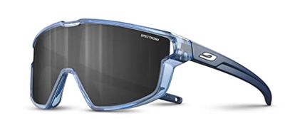 Julbo Fury Mini zonnebril, Translu blauw glanzend/matblauw, eenheidsmaat, uniseks, volwassenen, Translu blauw glanzend/mat blauw, one size