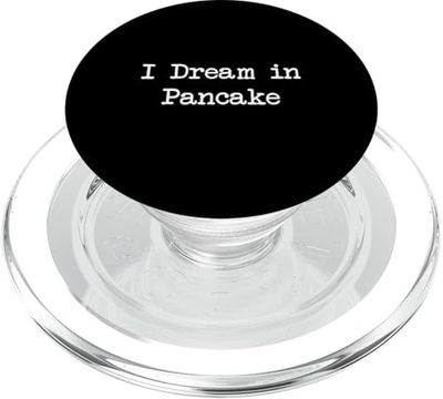 I Dream in Pancake Funny Pancake Minimalista Escritura PopSockets PopGrip para MagSafe