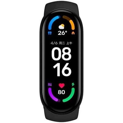 Xiaomi Mi Smart Band 6 slimme armband - 1,56-inch scherm, bloedzuurstoftest, 30 sportmodi, activiteitstracking, hartslagmeting, 50 m onderdompelbaar, Bluetooth