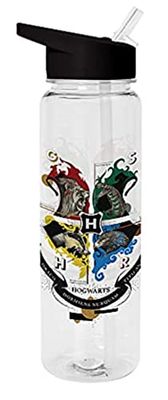 Harry Potter Crest Unisex Water Bottle Multicoloured Plastic Fan Merchandise TV Series