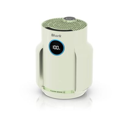 Shark NeverChange5 Air Purifier for Home, Bedroom, Office, Room Coverage 23sqm, 5-Year HEPA Filter Traps 99.97% of Allergens including Dust, Pollen, Pet Dander, Quiet, LED Display, Mint HP072UKGN