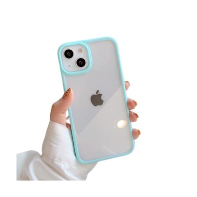 Progettata per iPhone 14 Plus Cover Trasparente, [Non Yellowing] [Military Grade Protection] Cover sottile a prova di urti per iPhone 14 Plus 6,7" (blu)