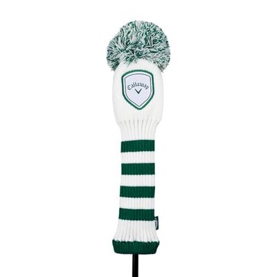 Callaway Golf Funda con Pompón 2025, Driver, Blanco/Verde