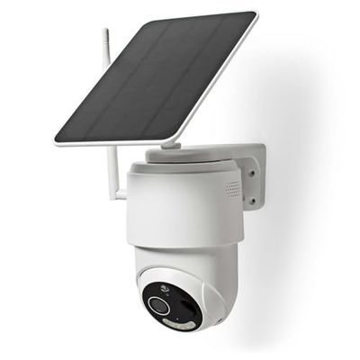 Nedis SmartLife Outdoor Camera | Wi-Fi | Full HD 1080p | Pan Tilt | IP65 | Max. Battery Life: 5 Months | Cloud Storage (optional) / microSD (not included) | 5 V DC | with Motion Sensor