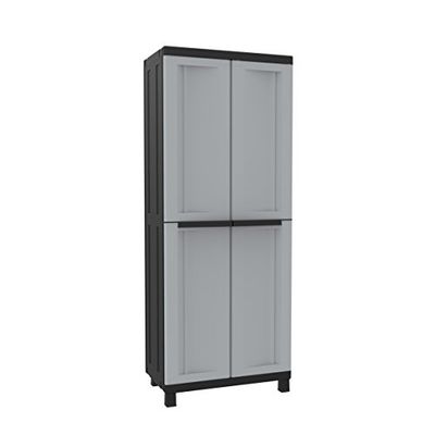 Twist Black 3680, binnen- en buitenkast met 2 deuren, verticale scheiding en 3 planken
