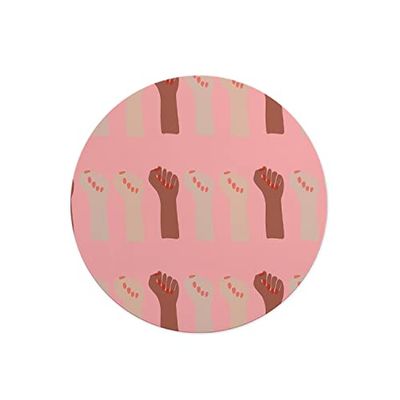 Questo Casa, Round Digital Printed Mouse Pad, Non-Slip Base, for Office and Home, Diameter:22cm