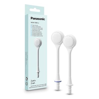 Panasonic WEW0985W503 Embout De Soin de la Langue, Embout de Rechange pour Jet D'eau Ultrasonique, AIR-IN et Irrigateur de Voyage.