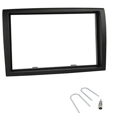 Sound-way Kit Montaggio Autoradio, Mascherina 2 DIN, Adattatore Antenna, Chiavi di Smontaggio compatibile con Fiat Ducato, Citroen Jumper, Peugeot Boxer dal 2011