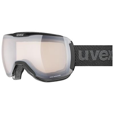 uvex downhill 2100 V, Gogle narciarskie unisex-dorosły, black, one size
