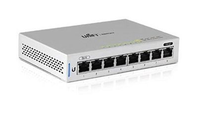 UbiQuiti UniFi Switch 8-5 Managed Network Switch Gigabit Ethernet (10/100/1000) Power over Ethernet (PoE) ondersteuning, grijs, 5 stuks