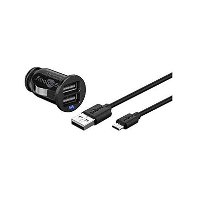 Goobay 71692 - Kit de Carga Micro USB para Coche (2 Unidades, 1 A)