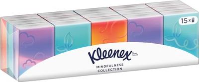 Kleenex - Mini fazzoletti tascabili, collezione 15 pezzi