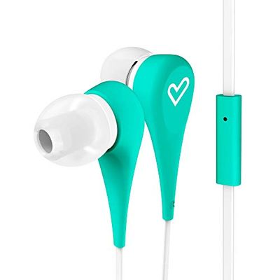 Energy Sistem Stijl 1+ in-ear hoofdtelefoon (ingebouwde microfoon, rubberen afwerking, kabel 120 cm), mintkleuren