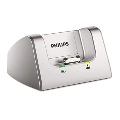 Philips ACC8120 - Base de carregamento de bolso (USB, LED) prateado