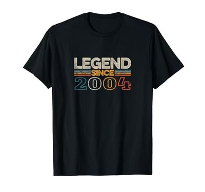 Legend Since 2004 Original Vintage Birthday Est Legend Legend Camiseta