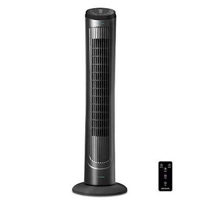 Cecotec Digitale torenventilator Force Silence 9090 Skyline. 102 cm hoog, oscillerend, koperen motor, 3 snelheden, timer 7,5 uur, afstandsbediening, 45 W.
