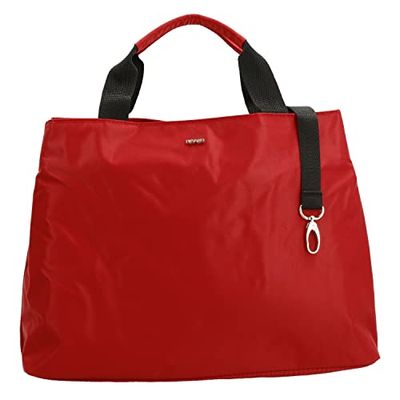 Picard Happy Women's Nylon Handbag, Small, Medium, with Magnetic Closure, Handbag, Everyday, Going Out, Travel, red, 35x25x10, Women's Synthetic Bags
