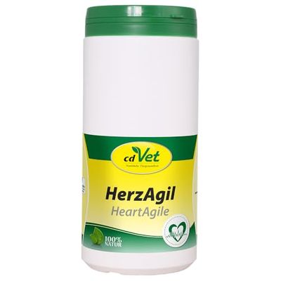 cdVet Produits naturels HerzAgil 600 g - Chien, Chat, Animaux de Compagnie - Complément Alimentaire - Soutien de la Fonction Cardiaque - Stimulation générale de la vitalité - Soutien du système