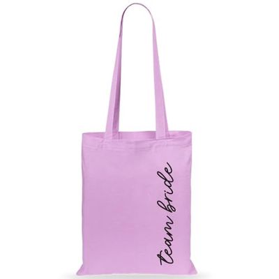 eBuyGB Bolsas para novia de equipo, bolsas de algodón, regalos de fiesta de novia, bolsas de regalo para despedida de soltera, regalo para escuadrón de novia, bolsa de regalo para dama de honor, Rosa