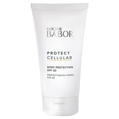 DOCTOR BABOR Body Protector SPF 30, fuktgivande kroppslotion med solskyddsfaktor, snabbabsorberande, med E-vitamin, 1 x 150 ml