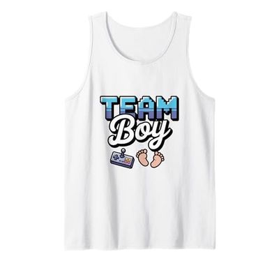 Team Boy Gender Reveal Baby Shower rosa o blu Canotta