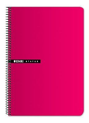 Enri 739697 - notitieboek 4 x 4, 100 vellen, rood