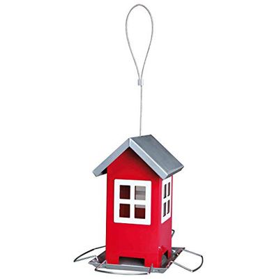 Trixie 55630 Voederhuis, 1.000 ml/20 cm, rood/zilver
