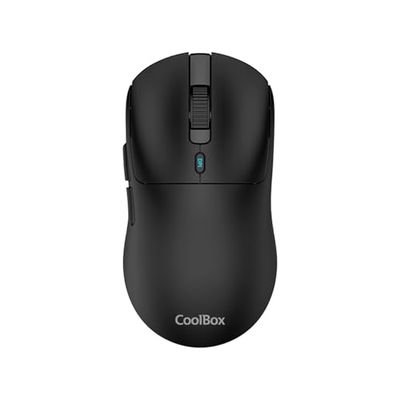 W03 Draadloze gamingmuis met drievoudige verbinding, 2,4 GHz/Bluetooth 5.0/USB-C, 7 toetsen, tot 30 uur batterijduur, 10.000 DPI, Pixart 3325-sensor, Superlight 57 g, zwart