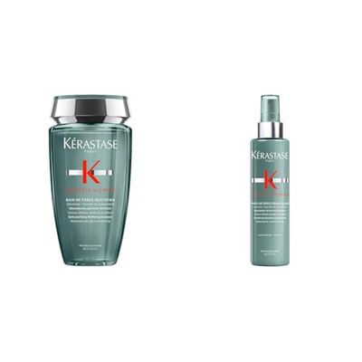 Kérastase, Genesis Homme, Shampoo per Capelli Indeboliti Tendenti Ad Assottigliarsi 250 ml + Spray Fortificante 150 ml + Siero 90 ml