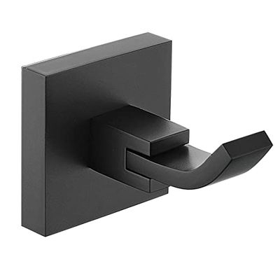 Bristan SQ BLK - Gancio appendiabiti quadrato, colore: Nero