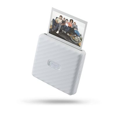 instax Link Wide Impresora para teléfonos, Color Blanco Ceniza.