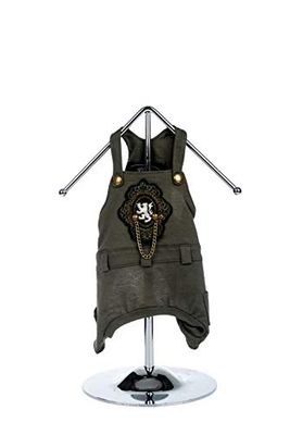 Trilly Tutti Brilli 15 Camo.vers/M Salopette avec Application Thermique écusson Militaire S/M, Vert