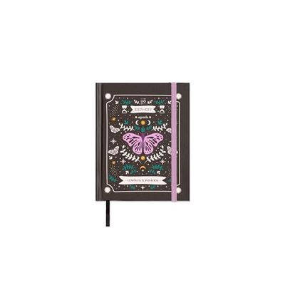 UO School Diary Trust Your Intuition Mini Week View: Starts in September 2024 and Ends in August 2025, Hardcover, 180 Degree Super Comfortable Opening, Black, Small