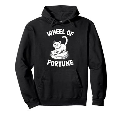 Wheel Of Fortune Robot Vacuum Cleaner Funny Cat Pullover Hoodie